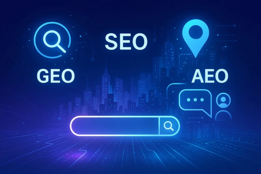 SEO, AEO AND GEO